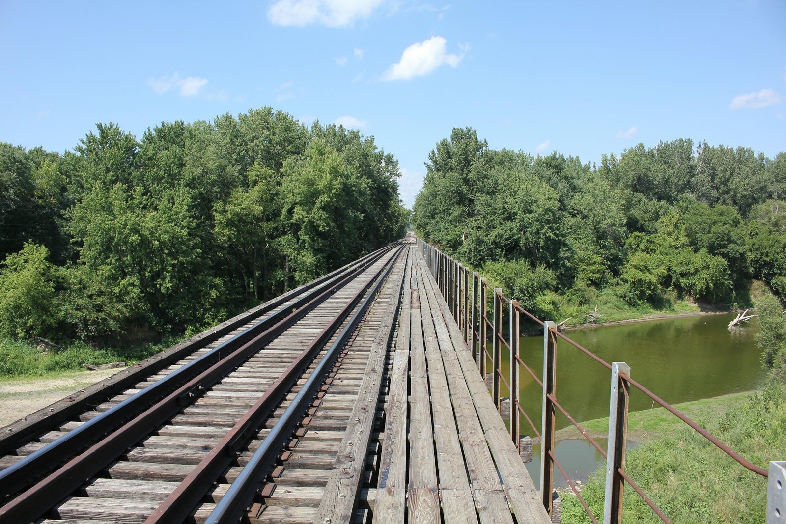 Looking north